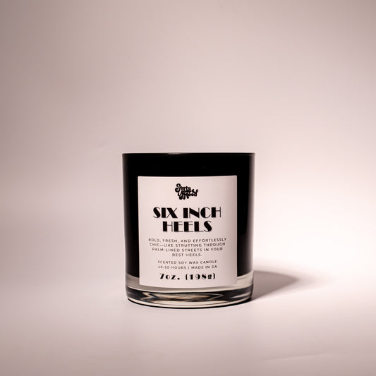 six inch heels candle