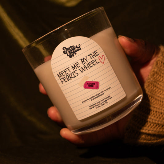 meet me by the ferris wheel candle