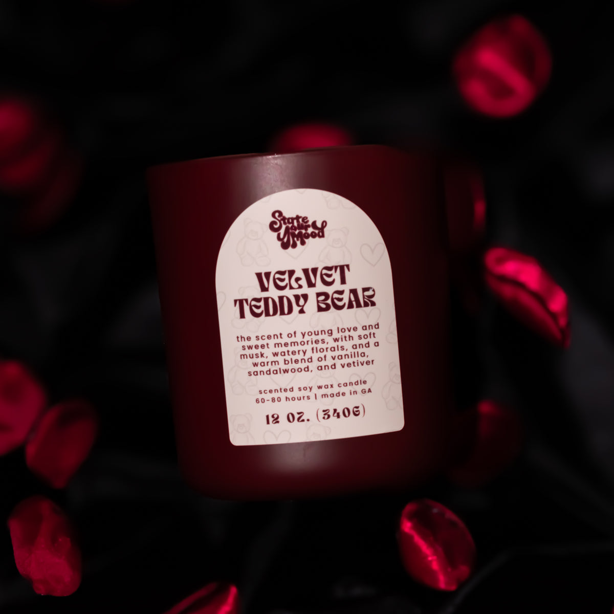 velvet teddy bear