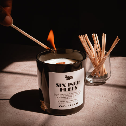 six inch heels candle