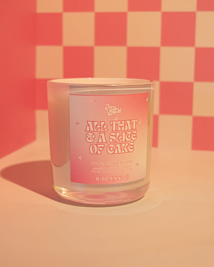all that & a slice of cake candle