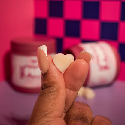 pretty pink pjs heart wax melt/wickless candle