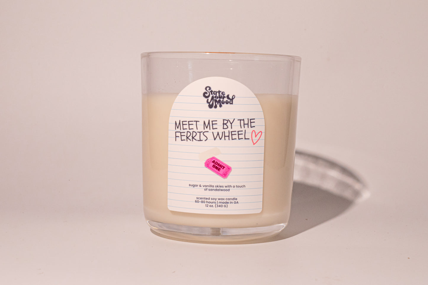 meet me by the ferris wheel candle