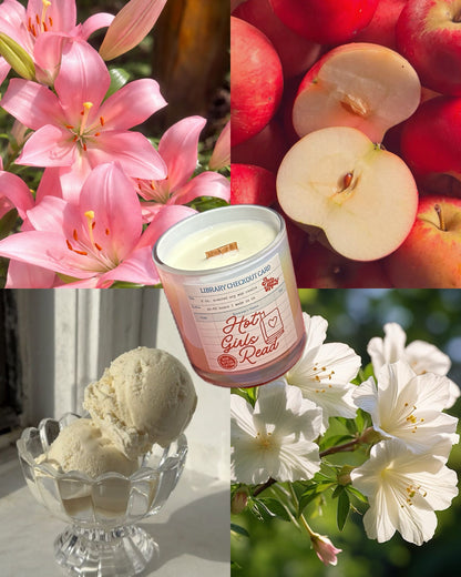 hot girls read books candle (preorder)
