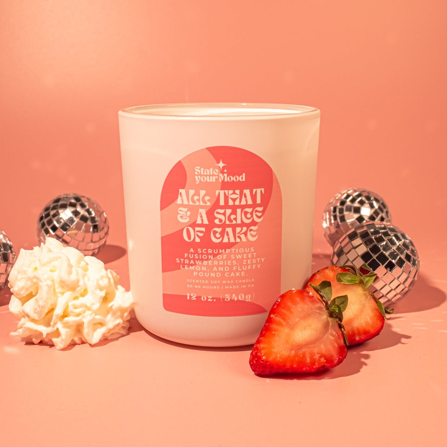 all that & a slice of cake candle