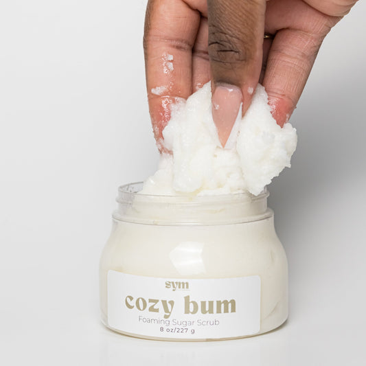 cozy bum foaming sugar scrub