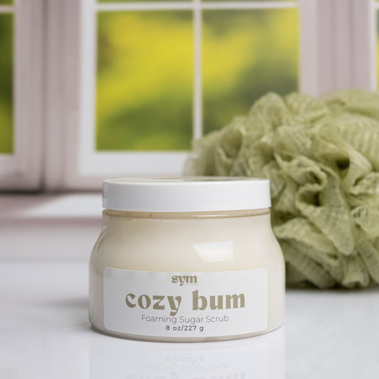 cozy bum foaming sugar scrub