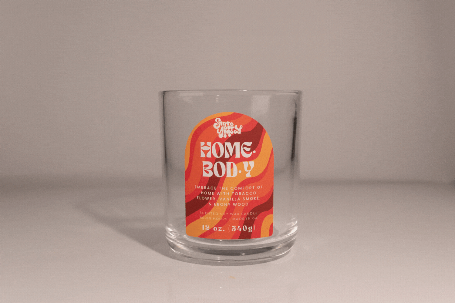 drop-in candle refill — wax and pre-tabbed wood wick only, no jar included, designed for state your mood jars.