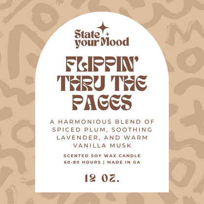 New Look! Flippin' Thru the Pages Candle