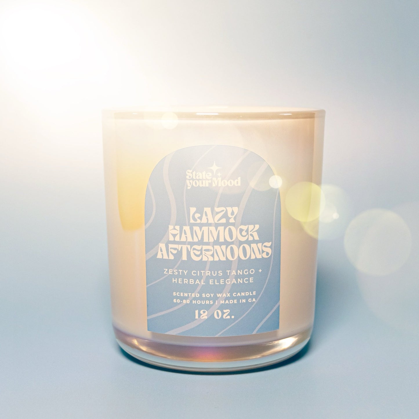 lazy hammock afternoons candle